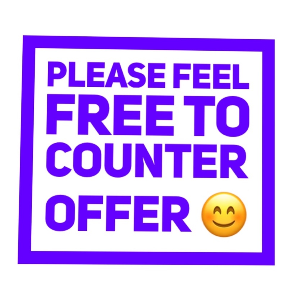 All reasonable offers are accepted 😊